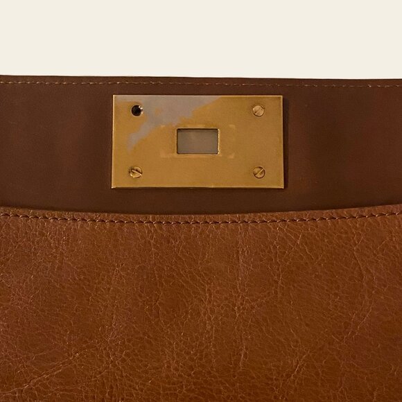 Marc Jacobs Quilted Brown Envelope Clutch Bag - Picture 4 of 10